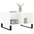Miniatyrbilde 3 av 9: vidaXL Salongbord hvit 60x50x36,5 cm konstruert tre