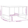 Miniatyrbilde 9 av 9: vidaXL Salongbord hvit 60x50x36,5 cm konstruert tre