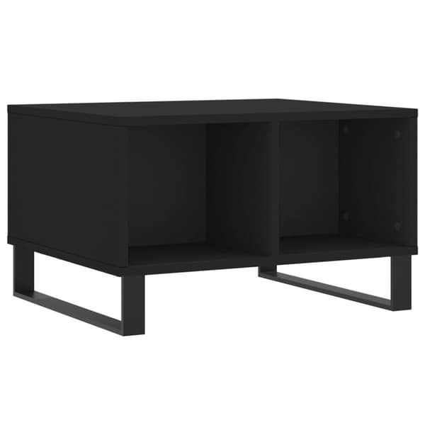 vidaXL Salongbord svart 60x50x36,5 cm konstruert tre