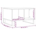 Miniatyrbilde 9 av 9: vidaXL Salongbord svart 60x50x36,5 cm konstruert tre