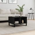 Miniatyrbilde 2 av 9: vidaXL Salongbord svart 60x50x36,5 cm konstruert tre