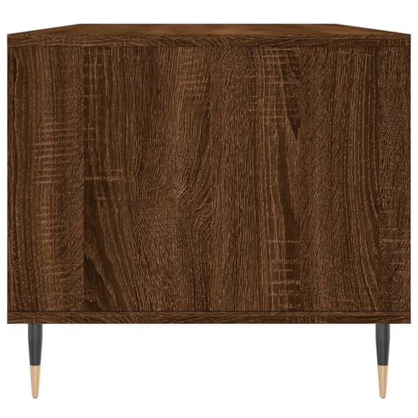 vidaXL sofabord 90x49x45 cm konstrueret træ brun egetræsfarve
