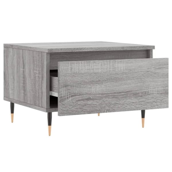 vidaXL Salongbord 2 stk grå sonoma 50x46x35 cm konstruert tre