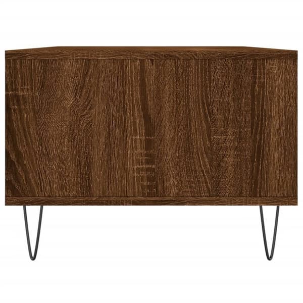 vidaXL Soffbord brun ek 90x50x36,5 cm konstruerat trä