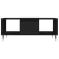Miniatyrbilde 5 av 11: vidaXL Salongbord svart 90x50x36,5 cm konstruert tre