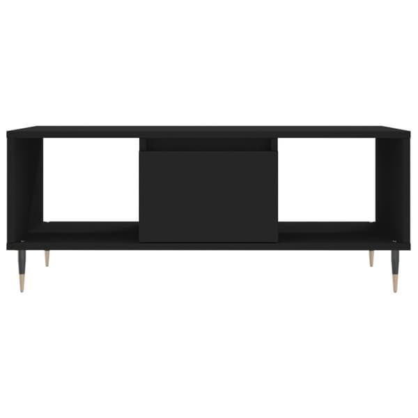 vidaXL Salongbord svart 90x50x36,5 cm konstruert tre