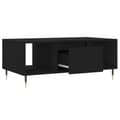 Miniatyrbilde 6 av 11: vidaXL Salongbord svart 90x50x36,5 cm konstruert tre