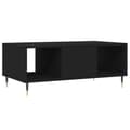 Miniatyrbilde 8 av 11: vidaXL Salongbord svart 90x50x36,5 cm konstruert tre