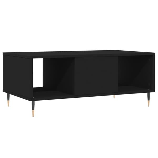 vidaXL Salongbord svart 90x50x36,5 cm konstruert tre