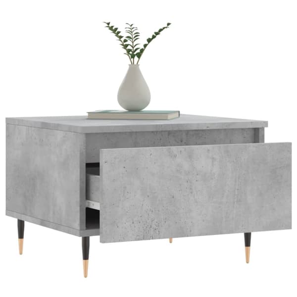 vidaXL Soffbord 2 st betonggrå 50x46x35 cm konstruerat trä