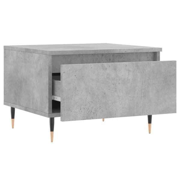 vidaXL Soffbord 2 st betonggrå 50x46x35 cm konstruerat trä