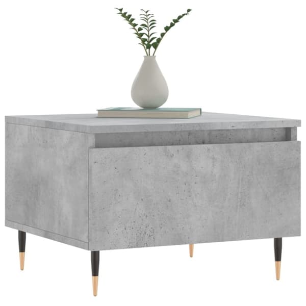 vidaXL Soffbord 2 st betonggrå 50x46x35 cm konstruerat trä