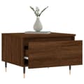 Miniatyrbilde 3 av 11: vidaXL Salongbord 2 stk brun eik 50x46x35 cm konstruert tre