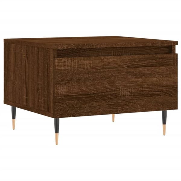 vidaXL Salongbord 2 stk brun eik 50x46x35 cm konstruert tre