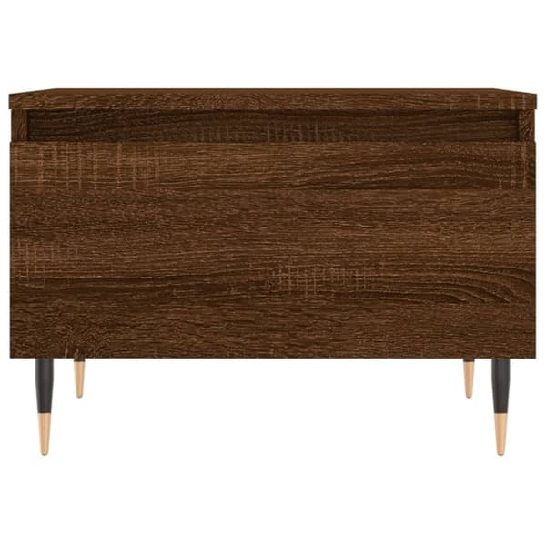 vidaXL Salongbord 2 stk brun eik 50x46x35 cm konstruert tre