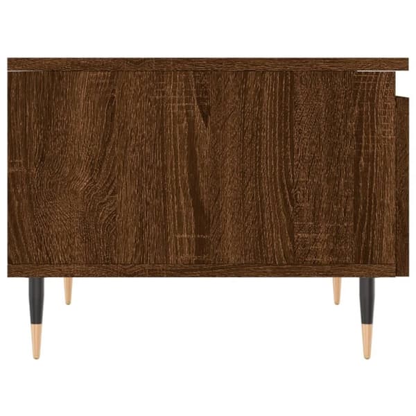 vidaXL Salongbord 2 stk brun eik 50x46x35 cm konstruert tre