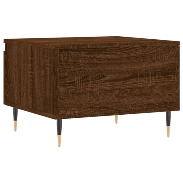 vidaXL Salongbord 2 stk brun eik 50x46x35 cm konstruert tre