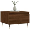 Miniatyrbilde 2 av 11: vidaXL Salongbord 2 stk brun eik 50x46x35 cm konstruert tre
