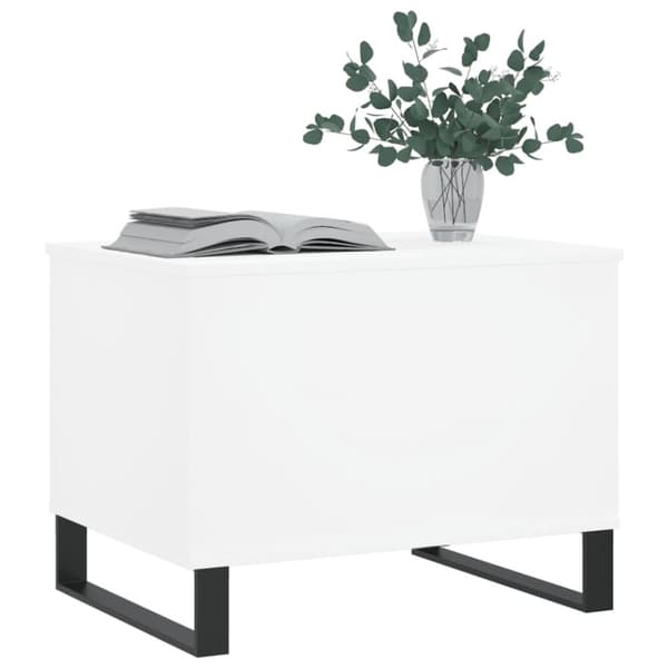 vidaXL Soffbord vit 60x44,5x45 cm konstruerat trä