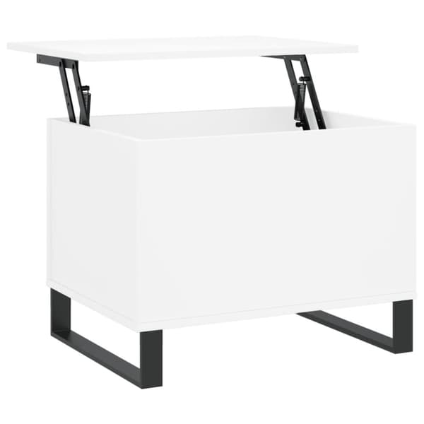 vidaXL Soffbord vit 60x44,5x45 cm konstruerat trä