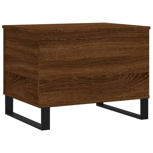 vidaXL Salongbord brun eik 60x44,5x45 cm konstruert tre
