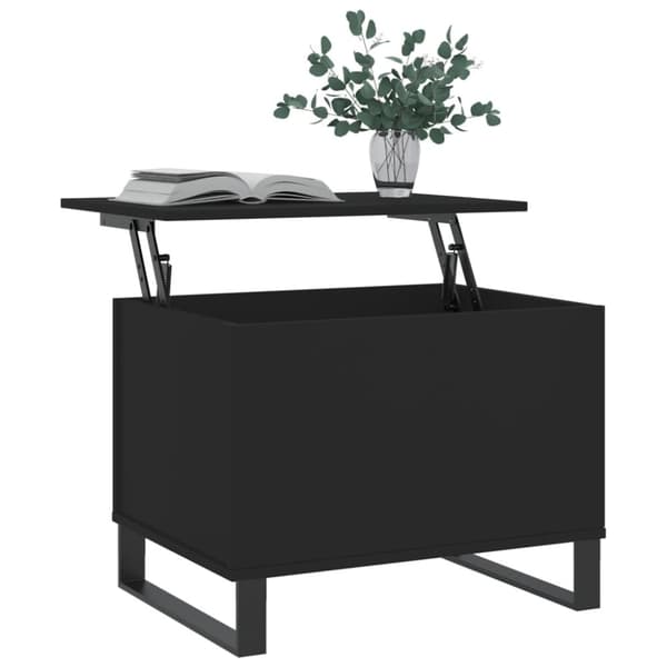 vidaXL Salongbord svart 60x44,5x45 cm konstruert tre