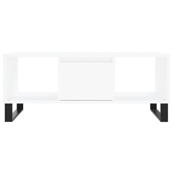 vidaXL sofabord 90x50x36,5 cm konstrueret træ hvid