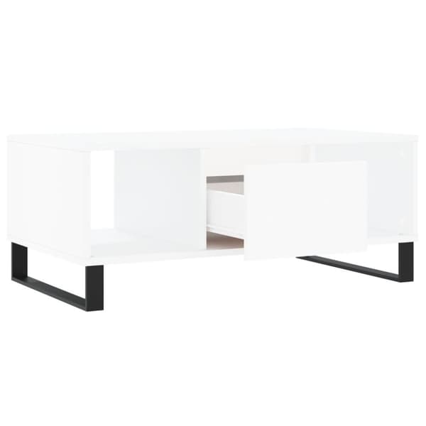 vidaXL sofabord 90x50x36,5 cm konstrueret træ hvid