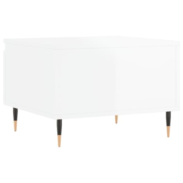 vidaXL sofaborde 2 stk. 50x46x35 cm konstrueret træ hvid højglans