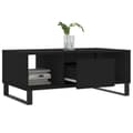 Miniatyrbillede 4 af 11: vidaXL sofabord 90x50x36,5 cm konstrueret træ sort