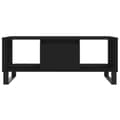 Miniatyrbillede 5 af 11: vidaXL sofabord 90x50x36,5 cm konstrueret træ sort