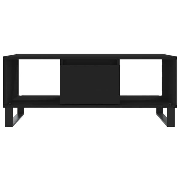 vidaXL sofabord 90x50x36,5 cm konstrueret træ sort