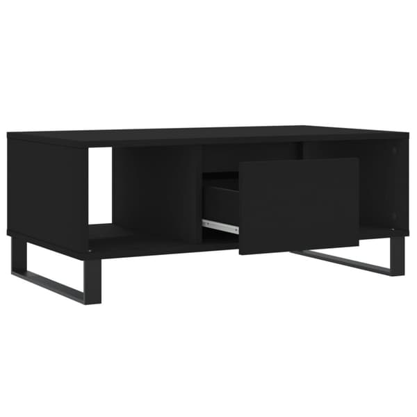 vidaXL sofabord 90x50x36,5 cm konstrueret træ sort