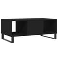 Miniatyrbillede 8 af 11: vidaXL sofabord 90x50x36,5 cm konstrueret træ sort