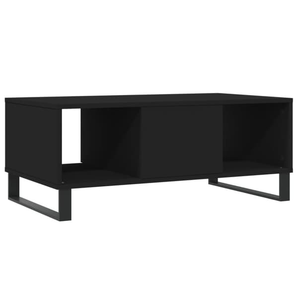vidaXL sofabord 90x50x36,5 cm konstrueret træ sort