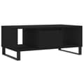 Miniatyrbillede 1 af 11: vidaXL sofabord 90x50x36,5 cm konstrueret træ sort