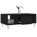 Miniatyrbillede 4 af 11: vidaXL sofabord 90x50x36,5 cm konstrueret træ sort