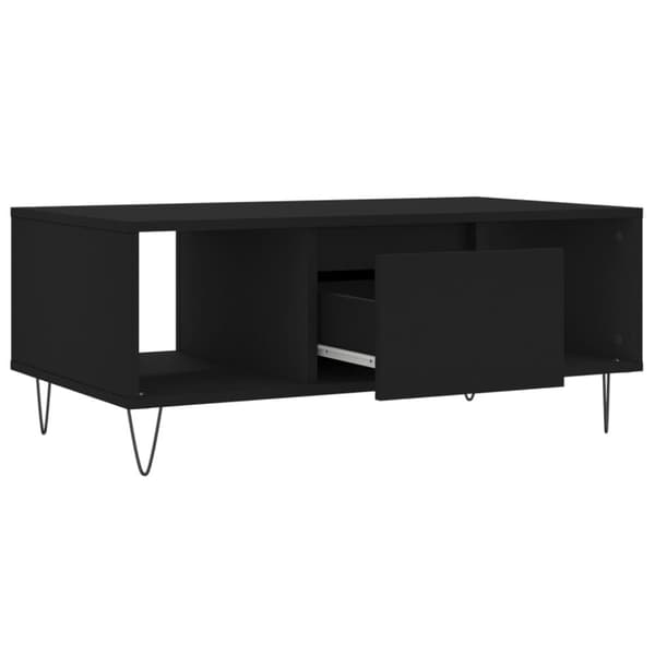 vidaXL sofabord 90x50x36,5 cm konstrueret træ sort
