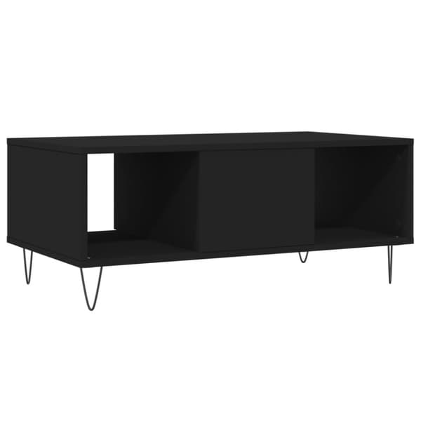 vidaXL sofabord 90x50x36,5 cm konstrueret træ sort