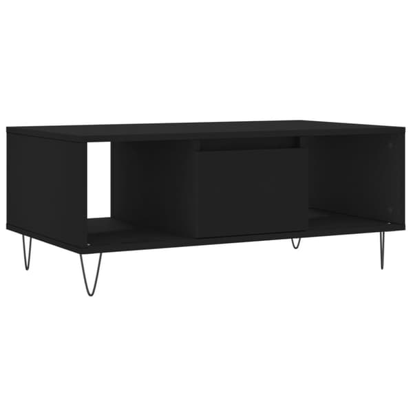 vidaXL sofabord 90x50x36,5 cm konstrueret træ sort