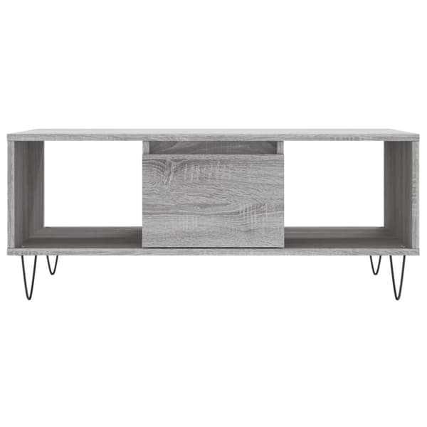 vidaXL sofabord 90x50x36,5 cm konstrueret træ grå sonoma-eg