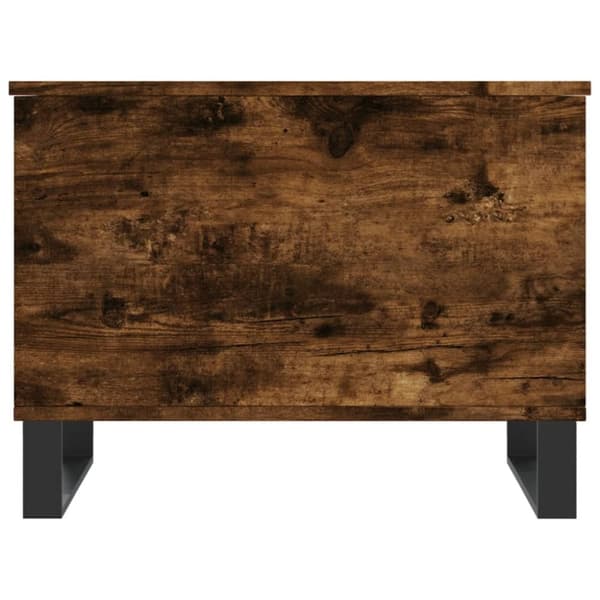 vidaXL Sohvapöytä savutammi 60x44,5x45 cm tekninen puu