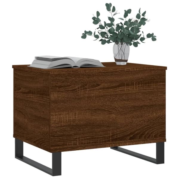 vidaXL Sohvapöytä ruskea tammi 60x44,5x45 cm tekninen puu