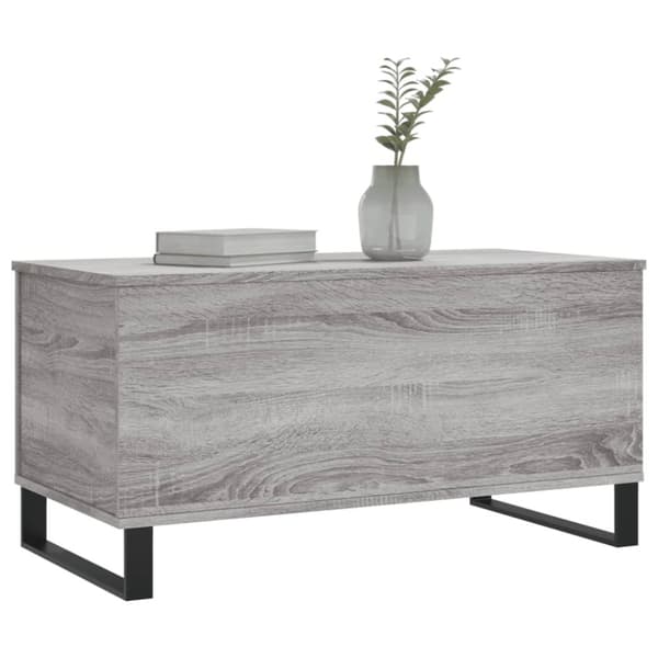 vidaXL sofabord 90x44,5x45 cm konstrueret træ sonoma-eg grå