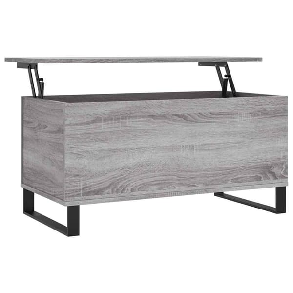 vidaXL sofabord 90x44,5x45 cm konstrueret træ sonoma-eg grå