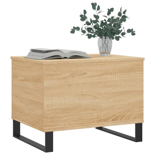 vidaXL sofabord 60x44,5x45 cm konstrueret træ sonoma-eg
