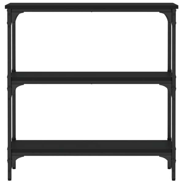 vidaXL Konsolbord svart 75x22,5x75 cm konstruerat trä