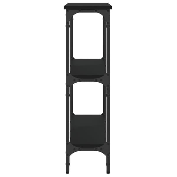 vidaXL Konsolbord svart 75x22,5x75 cm konstruerat trä