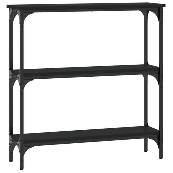vidaXL Konsolbord svart 75x22,5x75 cm konstruerat trä