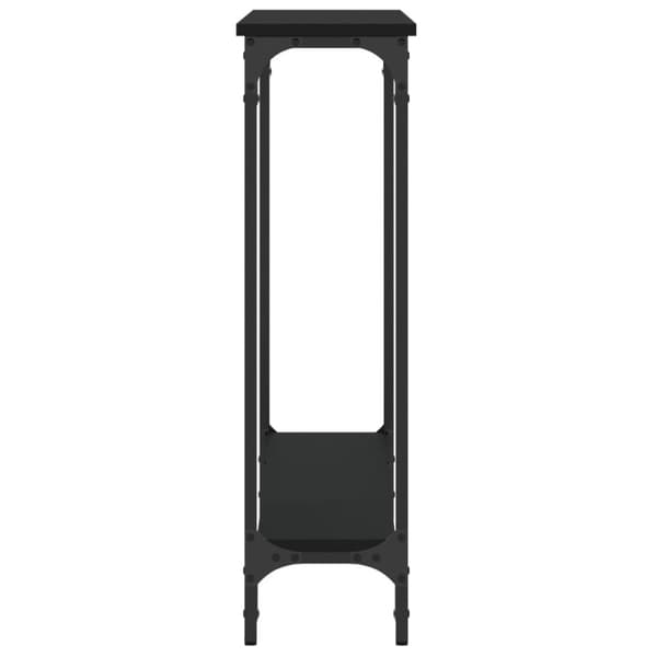 vidaXL Konsolbord svart 100x22,5x75 cm konstruerat trä